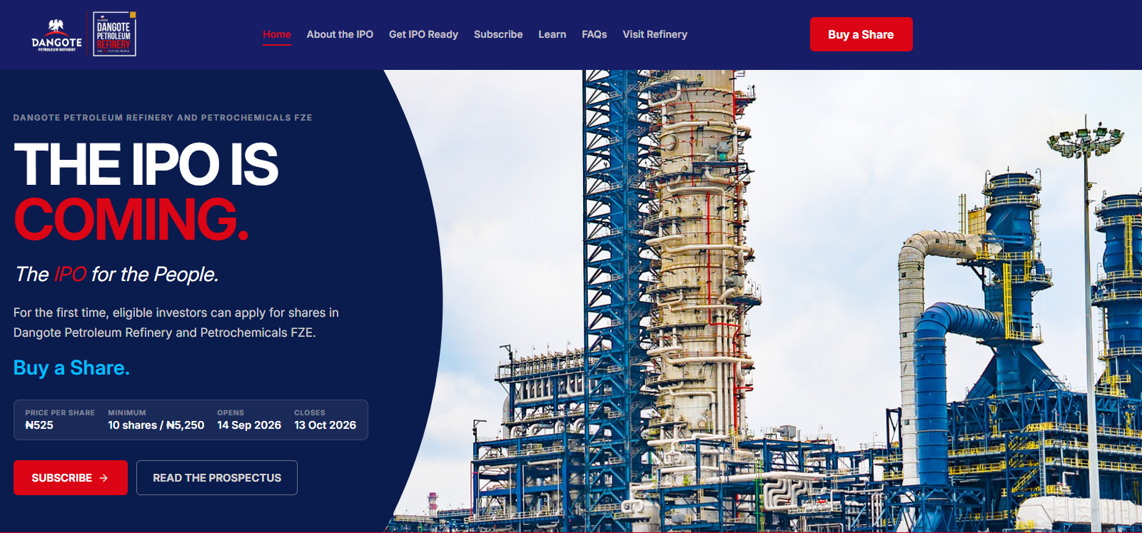 Dangote Petroleum Refinery and Petrochemicals FZE Initial Public Offer.png